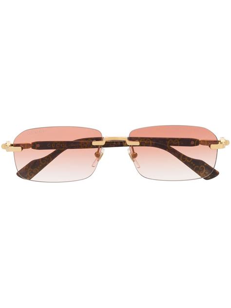 gucci sonnenbrille ohne rahmen|Gucci sonnenbrille damen cateye.